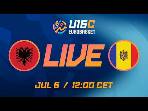 LIVE - Albania v Moldova | FIBA U16 EuroBasket 2026 Division C | Group Phase