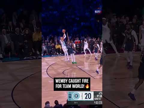 Vic showed out for Team World in Game 2 🫡 #spurs #nba #nbaallstar #wemby