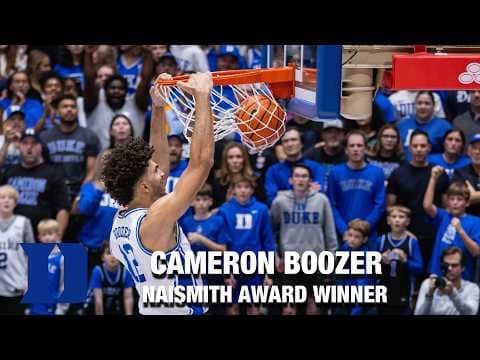 Duke's Cameron Boozer Wins The Naismith Player Of The Year Award