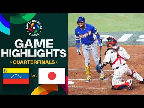 Venezuela vs. Japan 2026 World Baseball Classic | Game Highlights
