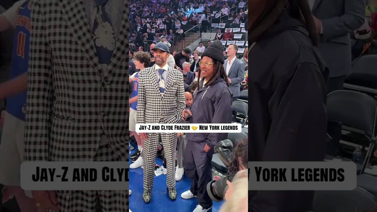 Jay-Z and Clyde at Game 2 π½