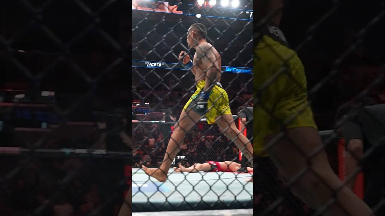OUT COLD 🥶 #ufcwinnipeg