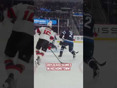 The hometown kid delivers. #njdevils #codyglass #devilsvsjets #nhl #agentcodyglass