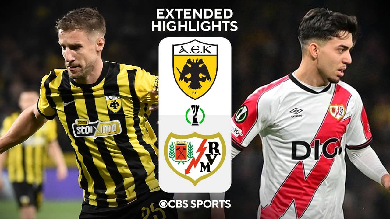 AEK Athens vs. Rayo Vallecano: Extended Highlights | UECL Quarterfinals Leg 2 | CBS Sports Golazo