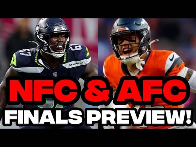 Previewing The AFC And NFC CHAMPIONSHIP Games! NFL Playoffs