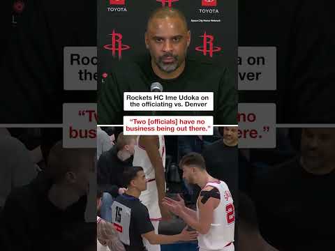 Ime Udoka: “Most poorly officiated game I’ve seen in a long time.” #nba #rockets #imeudoka