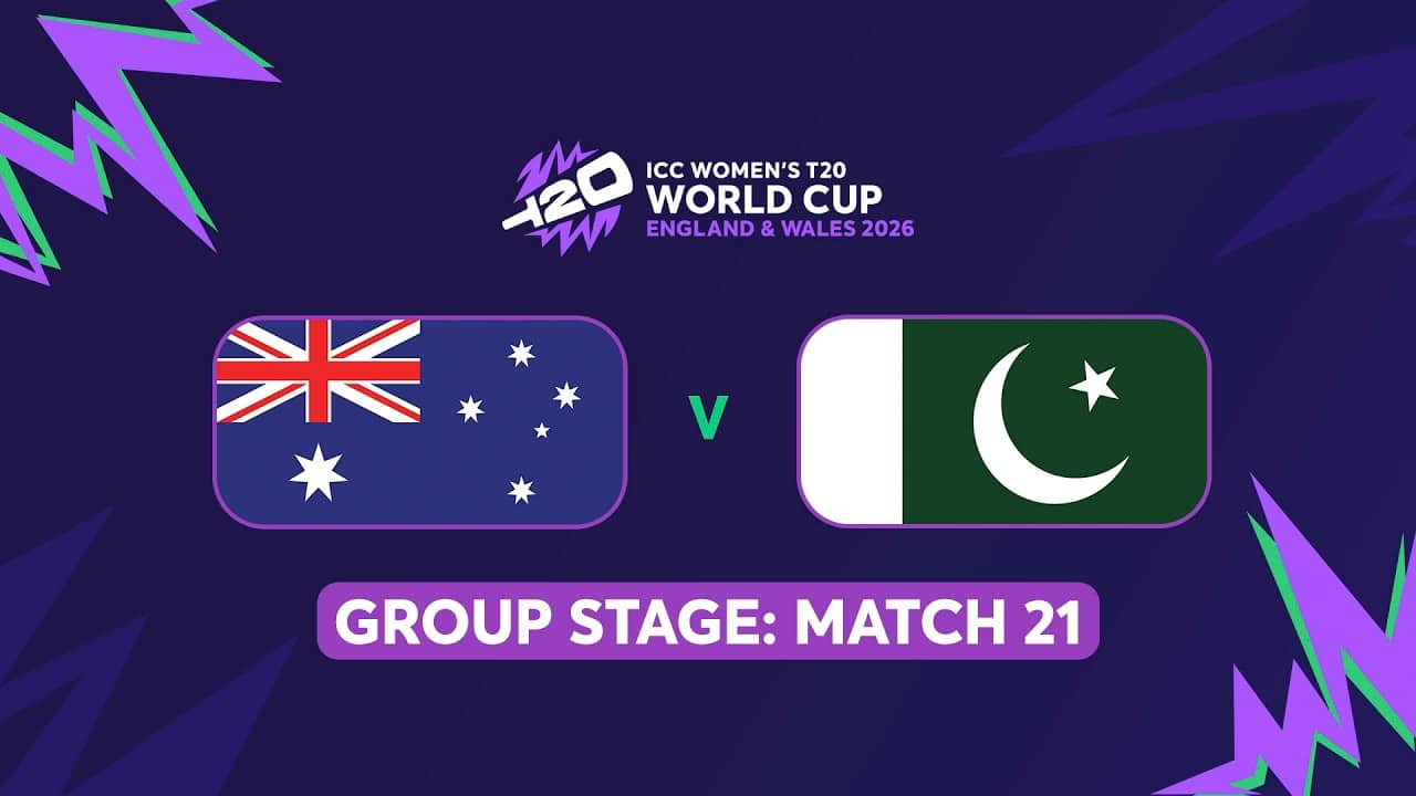 ICC Women's T20 World Cup 2026: Australia vs Pakistan (English) #t20worldcup