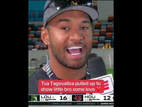 Tua's brother Taulia plays QB for the UFL's Houston Gamblers 🏈