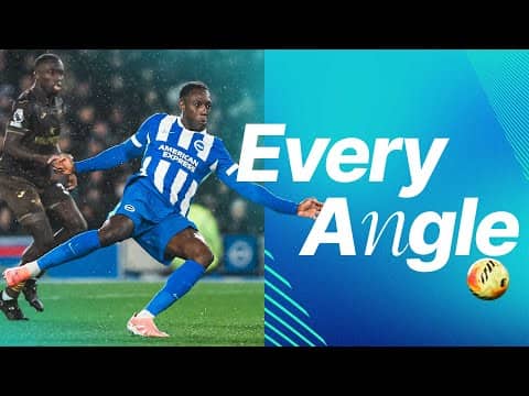EVERY ANGLE | Danny Welbeck's SUBLIME Brentford Finish