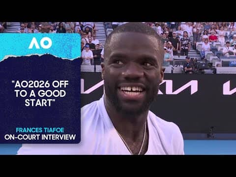 Frances Tiafoe On-Court Interview | Australian Open 2026 First Round