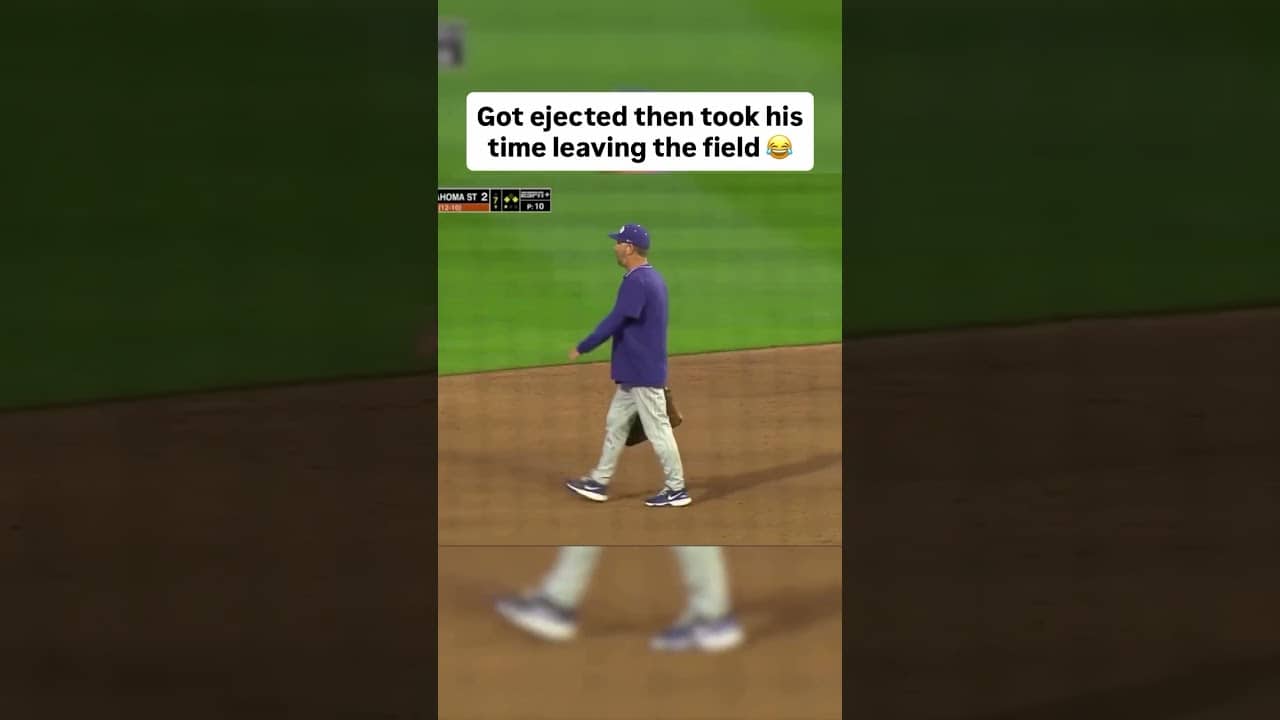 Coach took his sweet time after getting ejected 😅