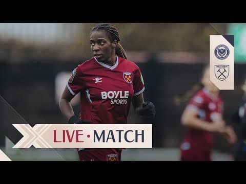 LIVE: Portsmouth v West Ham United | Women's League Cup