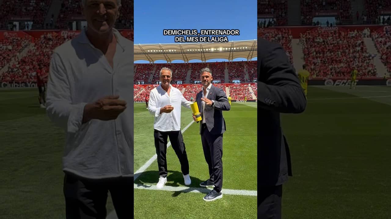 MARTÍN DEMICHELIS ES EL ENTRENADOR DEL MES DE LALIGA ❤️🖤