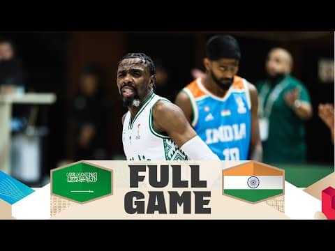 LIVE - Saudi Arabia v India | FIBA Basketball World Cup 2027 Asian Qualifiers