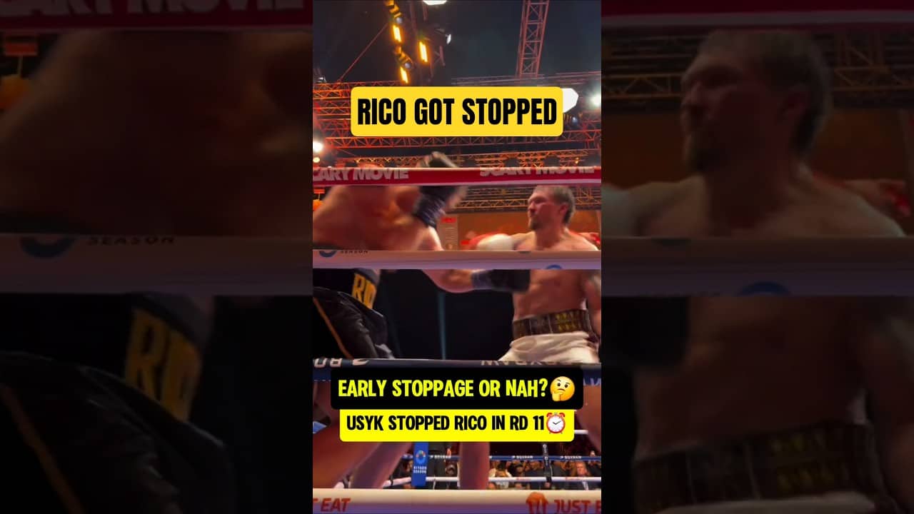 Did Rico get STOPPED TOO EARLY?😳 Live on @DAZNBoxing