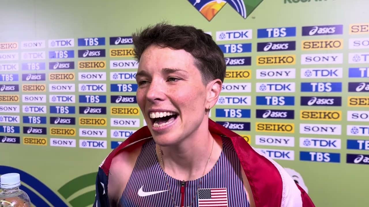Nikki Hiltz After Winning 1500m Bronze At 2026 World Indoor Championships