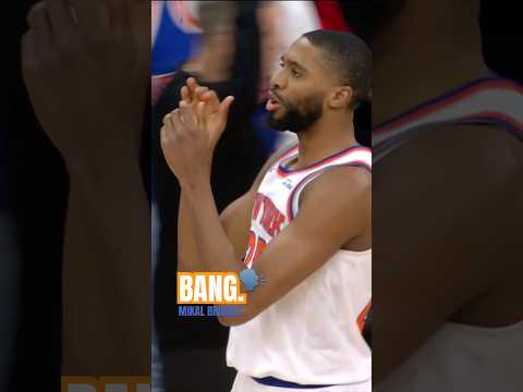 Mikal Bridges. BANG‼️ #knicks #nba #basketball #shorts