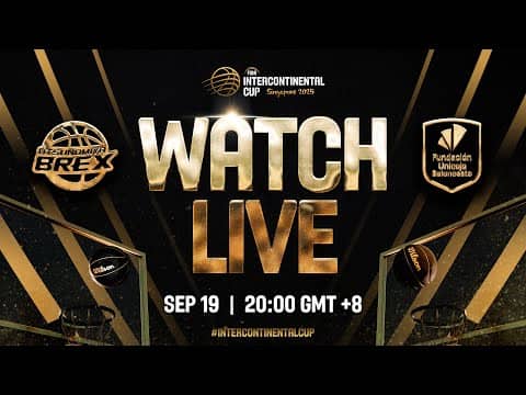 LIVE - Utsunomiya Brex v Unicaja Baloncesto | FIBA Intercontinental Cup Singapore 2025 | Group Phase