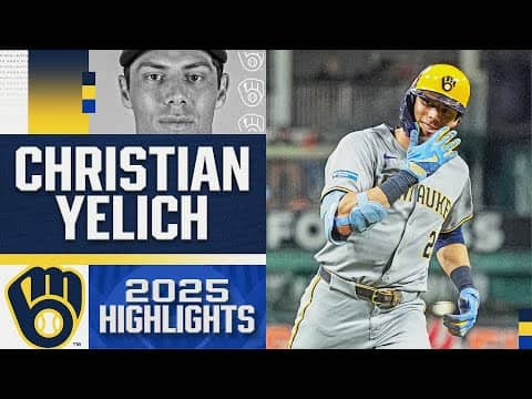 Christian Yelich led the charge for the Brewers in 2025! 🥞 (Full MLB season highlights)