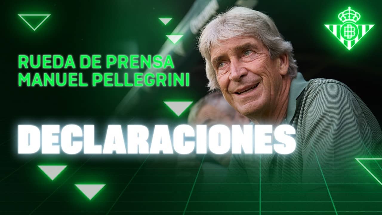 Rueda de prensa de Manuel Pellegrini tras el #RealBetisLevante 🗣🎙 | Real BETIS Balompié