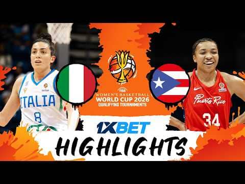 Italy 🇮🇹 v Puerto Rico 🇵🇷 | Highlights | #FIBAWWC 2026 Qualifying Tournament