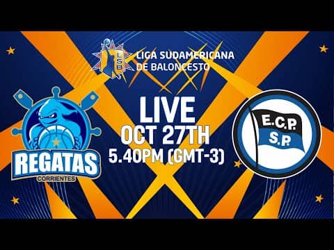 LIVE - Regatas v Pinheiros | Liga Sudamericana de Baloncesto FIBA 2025 | Group Phase