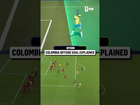 This is why Colombia's late goal was called back due to offside