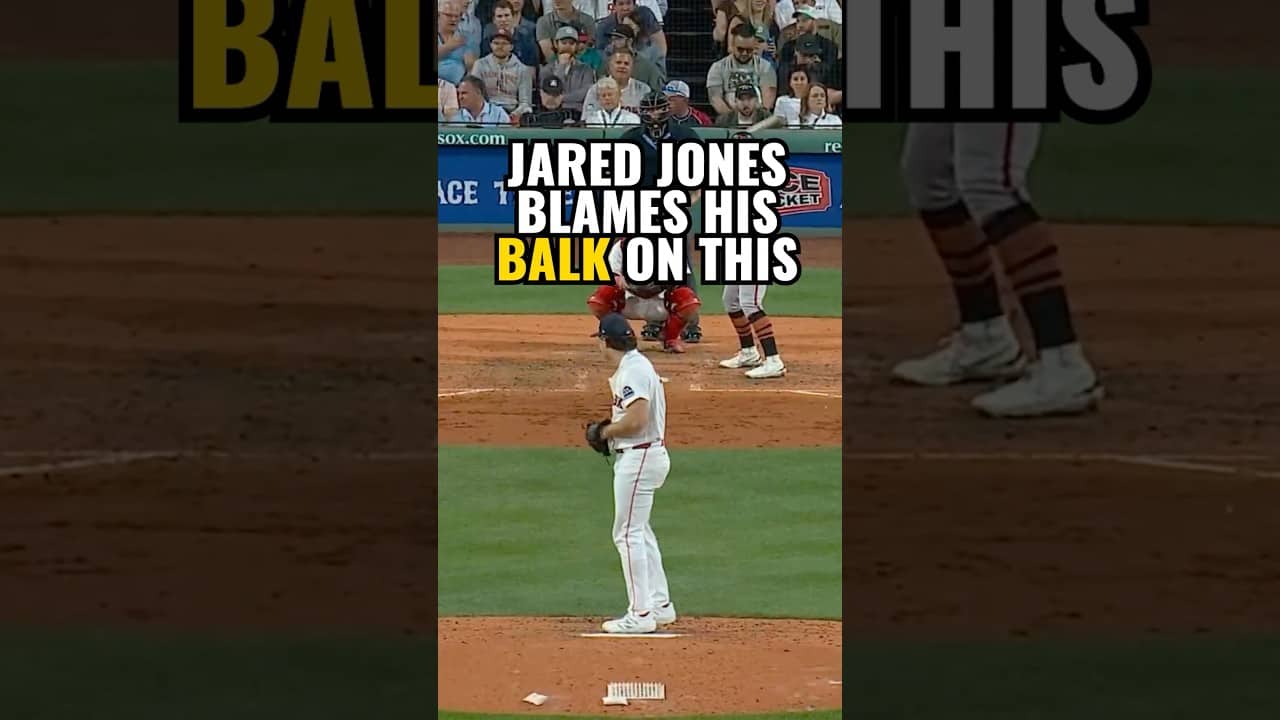 Jared Jones blames Payton Tolle for his balk. 🤣