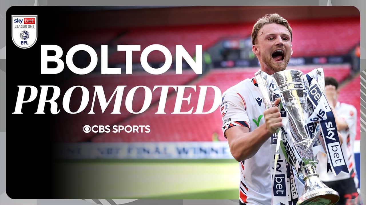 Bolton secure PROMOTION to EFL Championship | Full Scenes + Trophy Lift