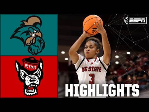 Coastal Carolina Chanticleers vs. NC State Wolfpack | Full Game Highlights | ESPN College Basketball