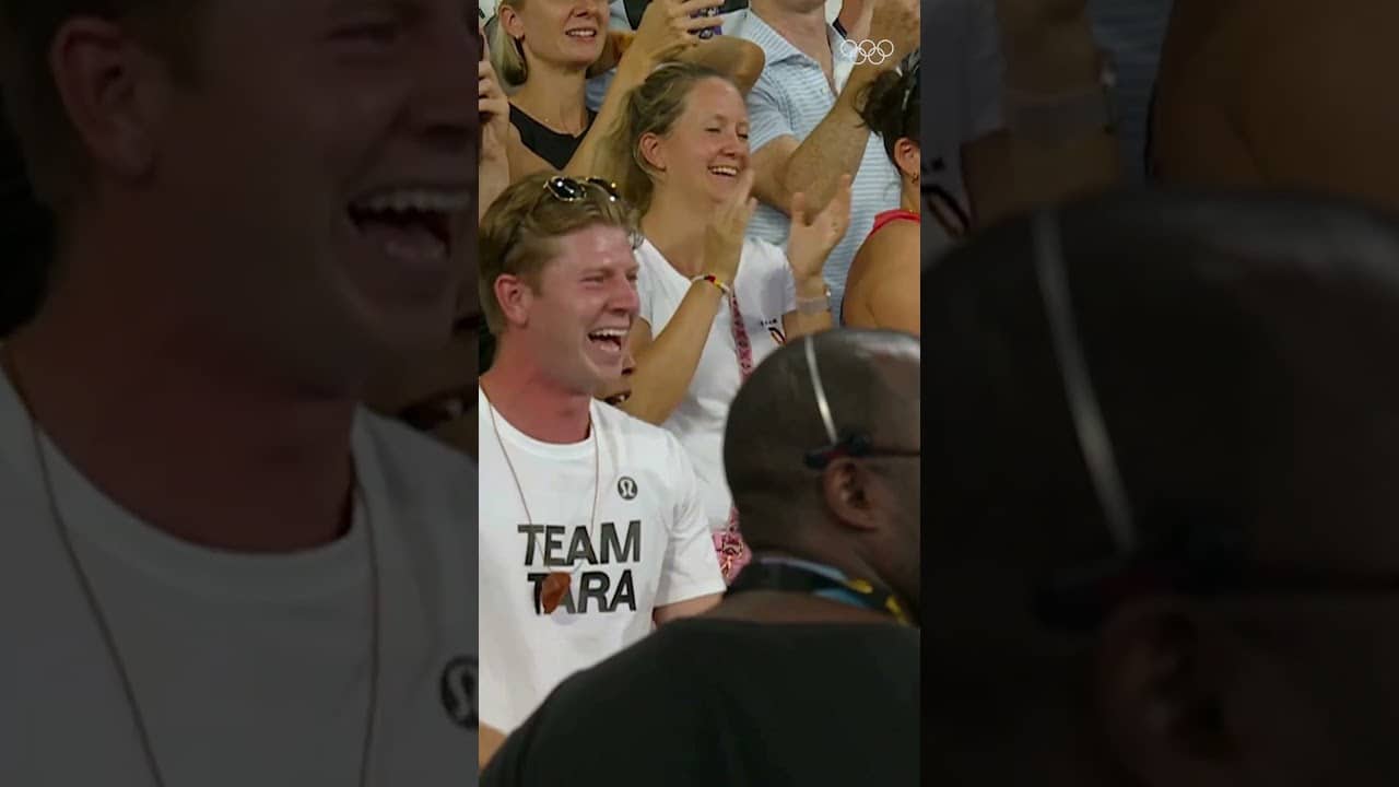 POV: When we watched Tara Davis-Woodhall jump her way to her first Olympic gold at #Paris2024!🥇