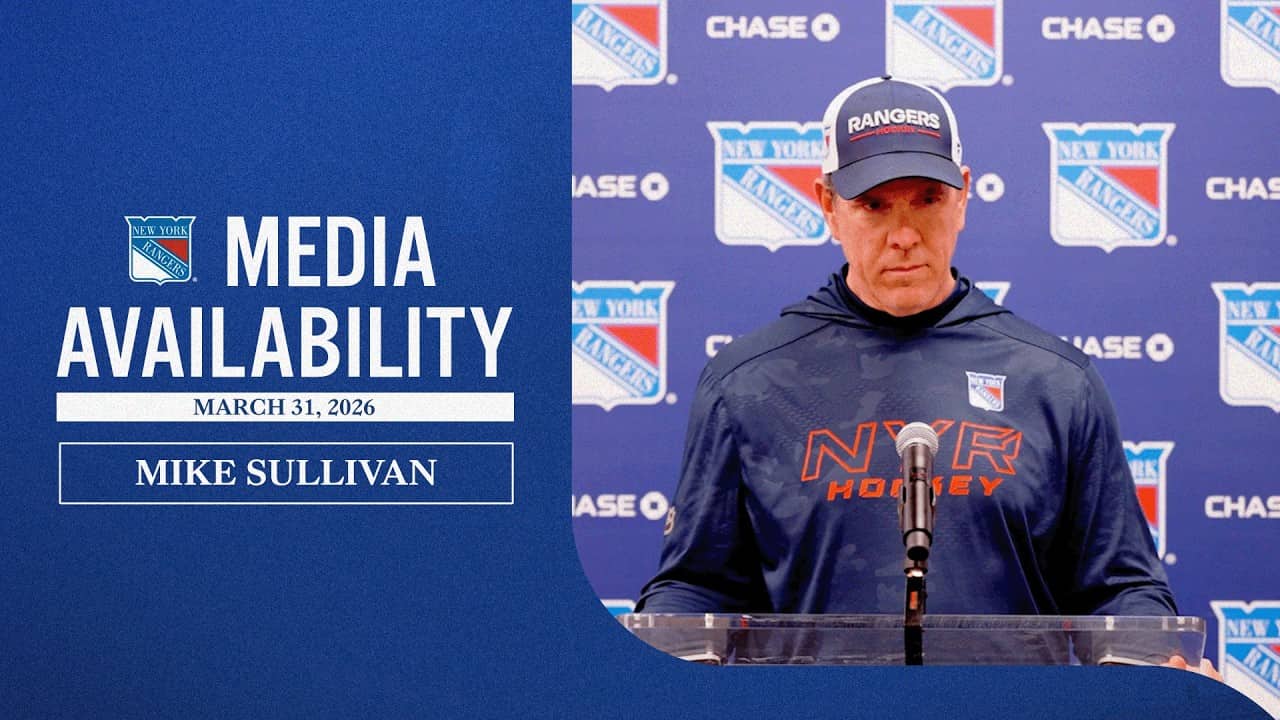 NYR vs NJD: Mike Sullivan Pregame Media Availability | March 31, 2026