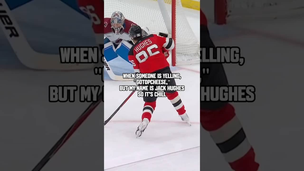 Respectfully, top cheese clears every other cheese. #shorts #cheese #hockey #jackhughes #hughes #nhl