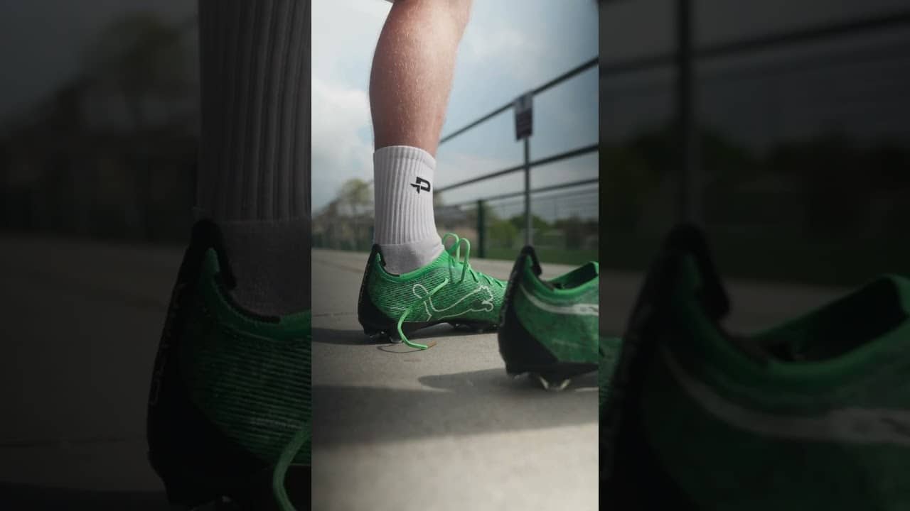 Grass camo boots 🤯 these are unreal #footballboots #puma #footballshorts #footballer