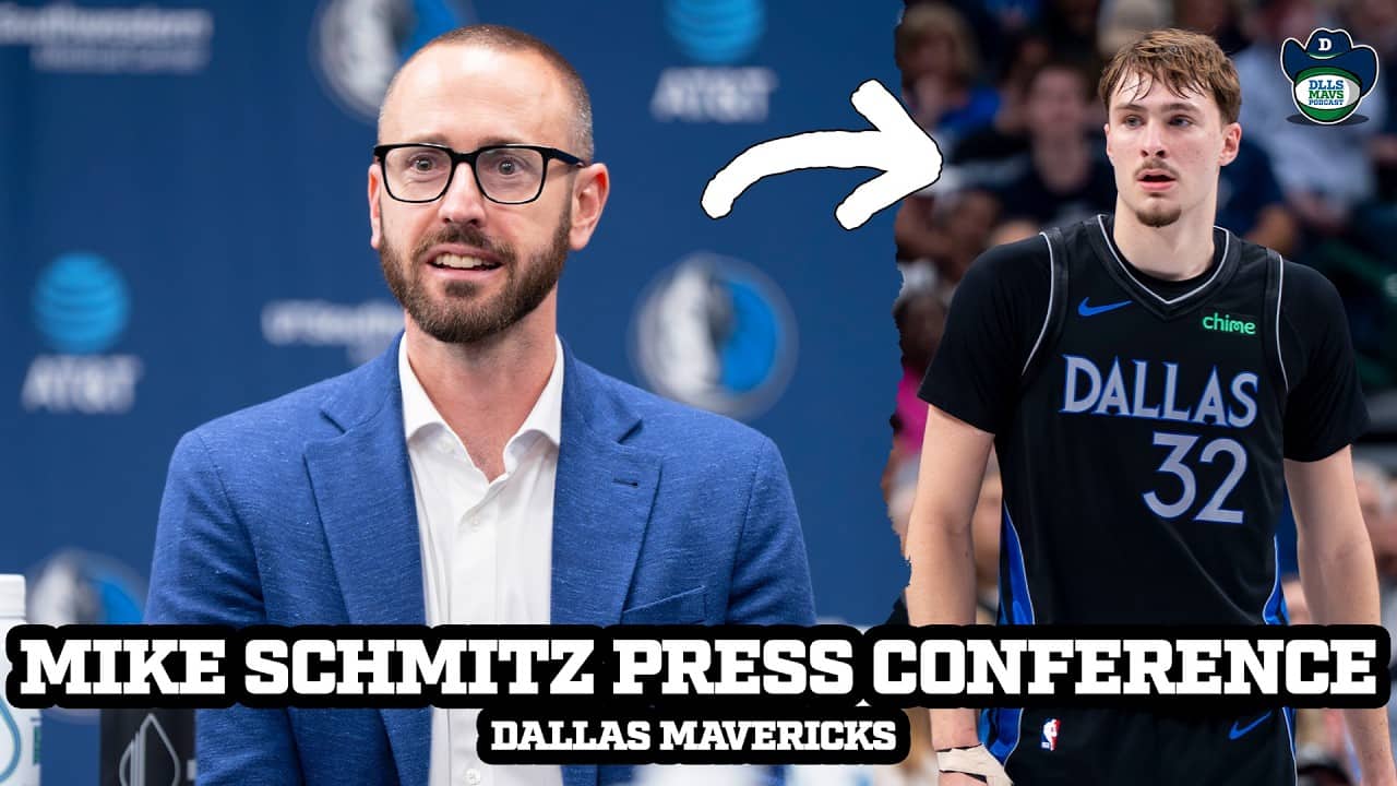 Mavs GM Mike Schmitz Talks Head Coaching Search, Kyrie Irving, #9 Draft Pick, Cooper Flagg, & More!
