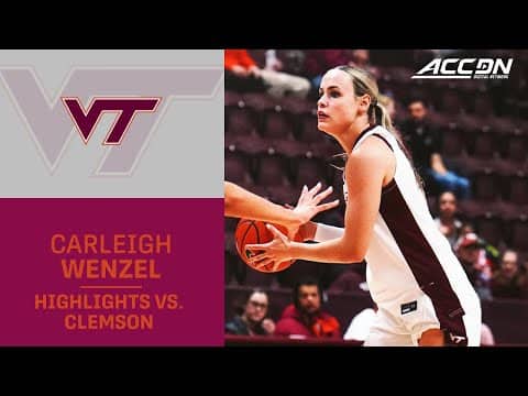 Virginia Tech's Carleigh Wenzel Highlights vs. Clemson