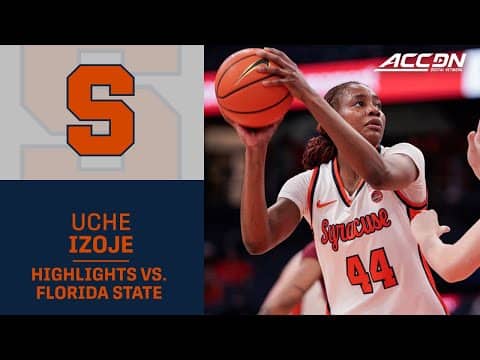 Syracuse Uche Izoje Highlights vs. Syracuse