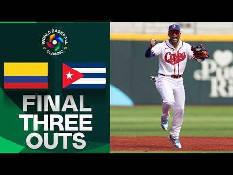 FINAL 3 OUTS: Team Cuba LOCKS IT DOWN defeat Team Colombia | World Baseball Classic