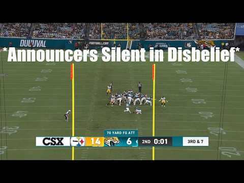 The Greatest Field Goal in NFL History Just Happened...