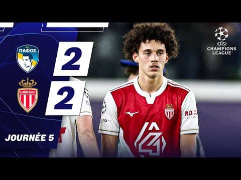 Résumé Pafos - AS Monaco - Champions League