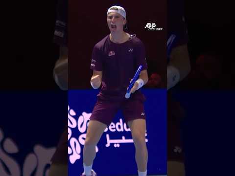 Nicolai Budkov Kjaer is UNLEASHING the forehand 🔥 #NextGenATPFinals