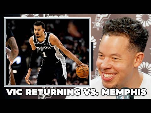 Mitch Johnson on Victor Wembanyama Returning to the Lineup vs. Memphis