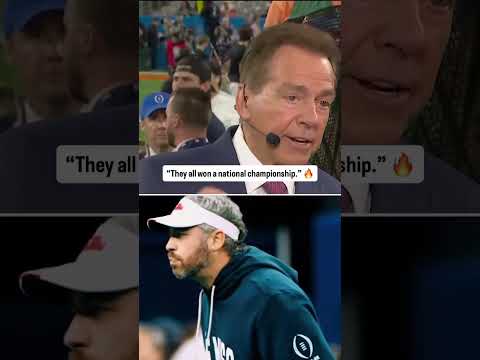 Nick Saban on his coaching tree in the CFP semis 🔥
