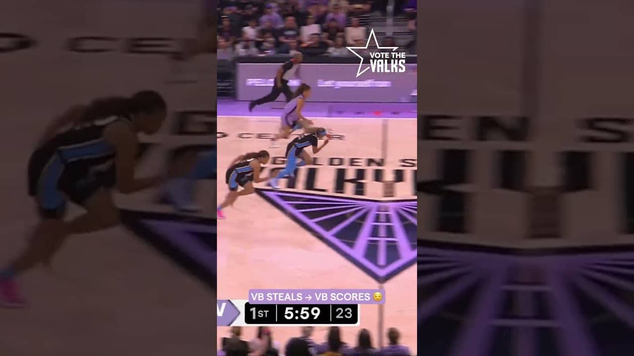VB Takes It & Finishes! 🔥😤 #wnba #goldenstatevalkyries #shorts
