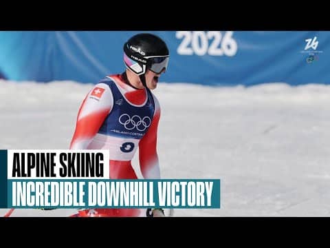 Von Allmen charges to Olympic Downhill GOLD in Bormio! 🇮🇹🎿