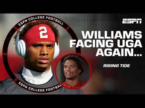 RISING TIDE 🔴⚪️ Ryan Williams' preparation to face Georgia for a second time 👏 | SEC Nation