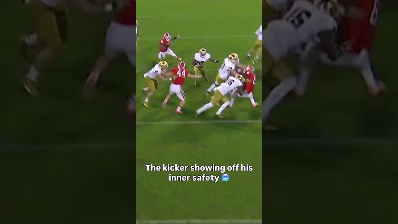 The kicker showed no fear 😤 #clemson #accfootball #collegefootball