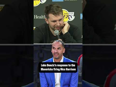 Luka Doncic was asked about his thoughts on Nico Harrison being fired