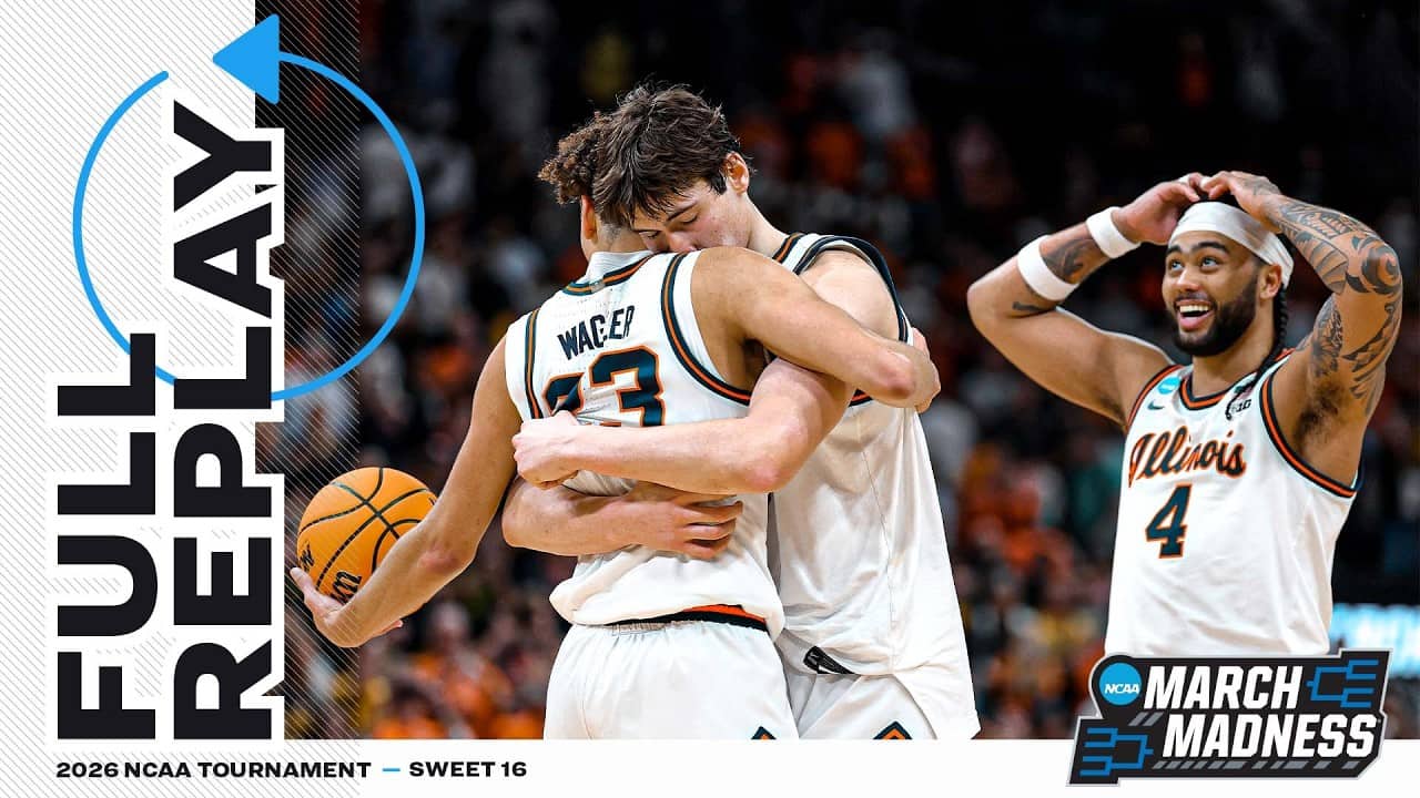 Houston vs. Illinois: 2026 NCAA men's Sweet 16 | FULL REPLAY