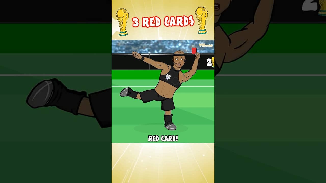 3 RED CARDS😅 Mexico vs South Africa #worldcup #football #soccer